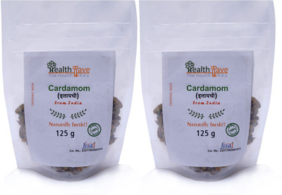

Healthllave Organics Cardamom Green | Ilaayachee, ilayachee | Green Elaichi | Natural Indian Farm(2 x 125 g)