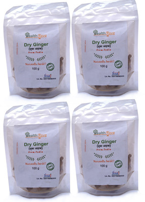 

Healthllave Organics Dry Ginger (Adarak) | Zingiber officinale | Natural Indian Farm(4 x 100 g)
