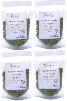 

Healthllave Organics Fennel Seeds (Saunf) | Foeniculum Vulgare | Natural Indian Farm Products(4 x 150 g)