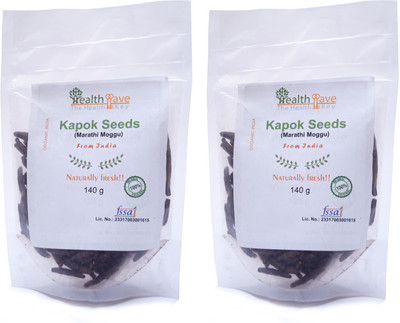 

Healthllave Traditional Organically Produced Kapok Seeds (Marathi Moggu) Natural Indian Farm Products Farm Spice(2 x 140 g)