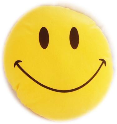 

Marchie's Soft Smiley Emotion and Happy Yellow Round Soft Cushion-Extra Soft Super Quality Non Toxic - 33 cm(Multicolor)