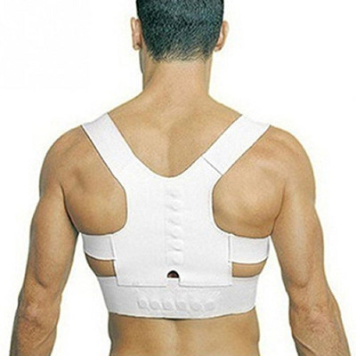 

Maison & Cuisine Power Magnetic Posture Support Corrector Back Brace Belt(400) Back & Abdomen Support (XXL, White)