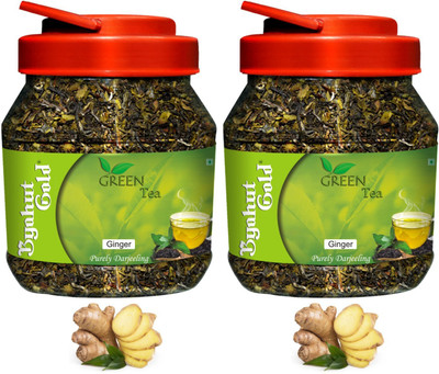 

Byahut Gold Ginger Flavoured Green Tea Combo Ginger Tea(400 g, Plastic Bottle)