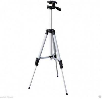 

Doodads Tripod with mobile holder 3110 Easy to carry Tripod(Silver, Supports Up to 1500 g)