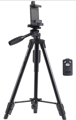 

Mezire latest best quality VCT 5208 tripod with remote Tripod (Black, Supports Up to 1500) Tripod(Black, Supports Up to 1500 g)