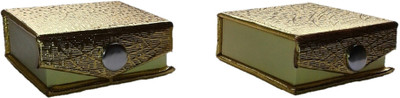 

omneityhuckster Dibbi1c Gold / Silver coin Box / case, Jewellery coin Vanity Box(Golden)