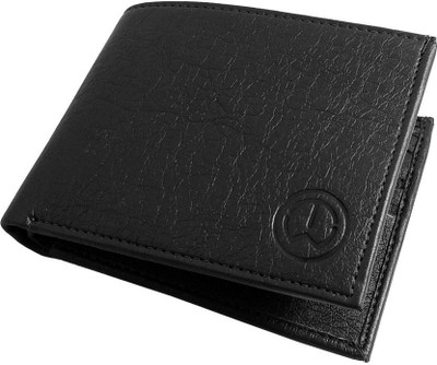 

KnW Men Black Artificial Leather Wallet(3 Card Slots)