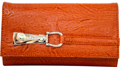 

AGINOS Women Brown Artificial Leather Wallet(4 Card Slots)