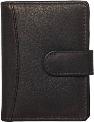 

FOSSO Men Black Artificial Leather, Canvas, Genuine Leather Wallet(12 Card Slots), Black;card holder;wallet