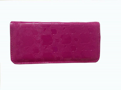 

DELMA Girls Pink Artificial Leather Wrist Wallet(10 Card Slots), Party pink