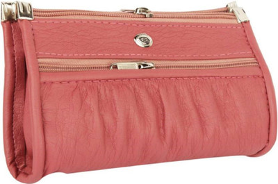 

DELMA Girls Pink Artificial Leather Wrist Wallet(9 Card Slots)