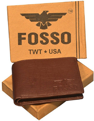 

fosso Men Brown Artificial Leather Wallet(7 Card Slots)