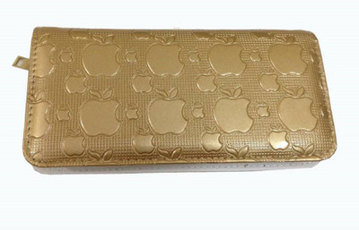 

DELMA Girls Gold Artificial Leather Wrist Wallet(10 Card Slots)