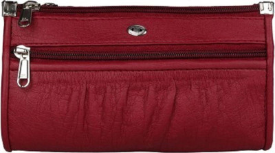 

DELMA Girls Maroon Artificial Leather Wrist Wallet(9 Card Slots)