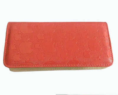 

DELMA Men Orange Artificial Leather Wrist Wallet(10 Card Slots)