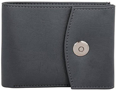

FOSSO Boys Black Artificial Leather, Canvas Wallet(6 Card Slots), Black;megnet;stylis;wallet