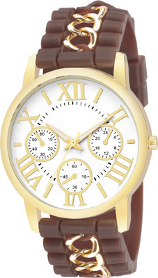 COSMIC artificial chronograph attractive big size dial -40 mm ladies & girls Analog Watch - For Women