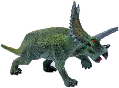 

Tootpado Triceratops T-Rex Dinosaur Toy 9 Inch - Green (1TNG157) - Big Realistically Detailed Animal Figure(Green)