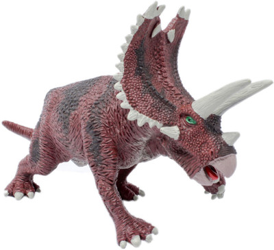 

Tootpado Triceratops T-Rex Dinosaur Toy 9 Inch - Red (1TNG156) - Big Realistically Detailed Animal Figure(Red)