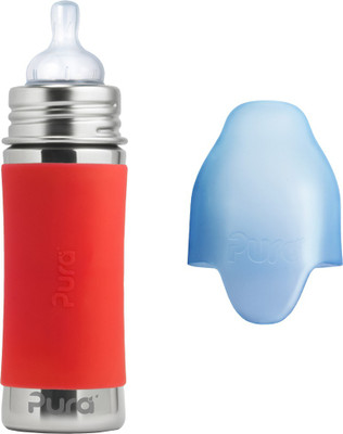 

Pura 11 oz Stainless Steel Infant Bottle with Silicone Sleeve - 325 ml(Orange)