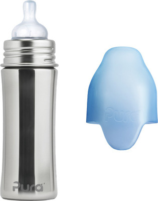 

Pura 11 oz Stainless Steel Infant Bottle with Silicone Sleeve - 325 ml(Natural)