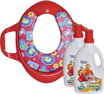 

Toyland Comfortable Potty Trainer Seat for Potty Training Seat And 2 Liquid Cleanser for Cleaning Baby Bottle Combo Pack TYLPSCOMBO034(Multicolor)