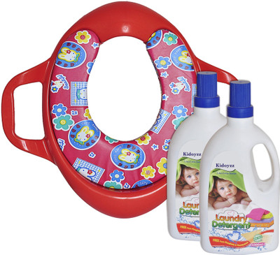 

Toyland Comfortable Potty Trainer Seat for Potty Training Seat And 2 Laundary Detergent Combo Pack TYLPSCOMBO035(Multicolor)