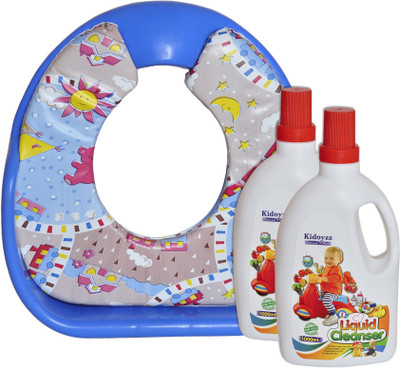 

Toyland Comfortable Potty Trainer Seat for Potty Training Seat And 2 Liquid Cleanser for Cleaning Baby Bottle Combo Pack TYLPSCOMBO016(Multicolor)