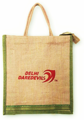 

DAREDEVIL JUTE BAG CELEBRATION JUNCTION Lunch Bag(Beige, Green, 5 L)