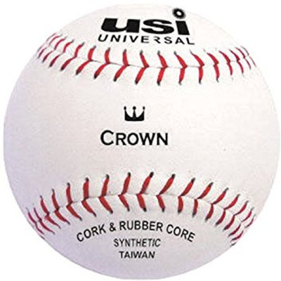 

USI Synthetic Crown Baseball Baseball(Pack of 2, White)