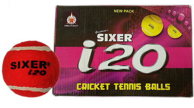 

Sixer I20 Tennis Ball(Pack of 6, Red)