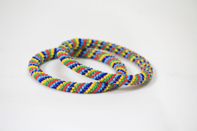 sevacharitabletrust Dori Beads Bangle Set(Pack of 2)
