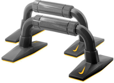 

Nike Nike PUSH UP GRIP Push-up Bar(Black, Grey), Black;bright citrus;grey