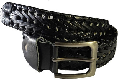 

Sulit Men & Women Black Artificial Leather Belt
