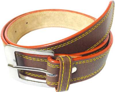 

Symbolic Creations Men Brown Artificial Leather Belt