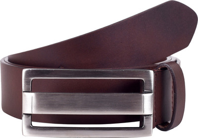 

Lino Perros Men Formal Brown Genuine Leather Belt
