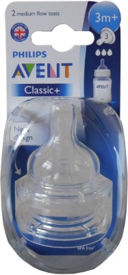 PHILIPS Avent Classic Nipples (3M+) Medium Flow Nipple(Pack of 1 Nipple)