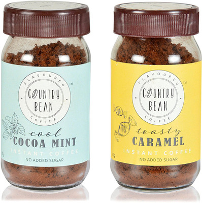 

Country Bean Cocoa & Toasty Caramel Instant Coffee 120 g(Pack of 2, Caramel Flavoured)