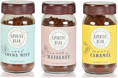

Country Bean Cocoa Hazelnut Caramel Instant Coffee 180 g(Pack of 3, Hazelnut Flavoured)