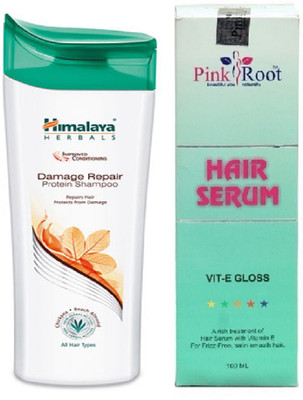 

Pink Root Hair Serum and Himalaya Improved Conditioning Damage Repair Protein Shampoo 200ML(Set of 2)