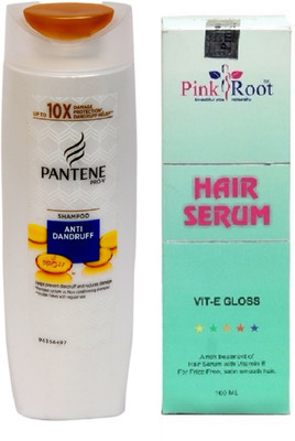 

Pink Root Hair Serum and Pantene Pro-V Anti Dandruff Shampoo(Set of 2)