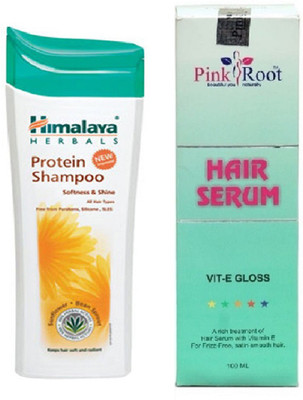 

Pink Root Hair Serum and Himalaya Protein Shampoo Softness & Shine 200ML(Set of 2)