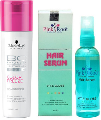 

Pink Root Hair Serum and Schwarzkopf Color Freeze Conditioner(Set of 2)