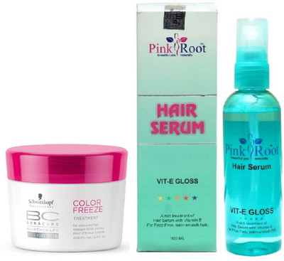 

Pink Root Hair Serum and Schwarzkopf Color Freeze Masque(Set of 2)