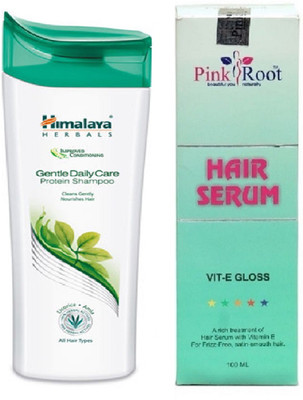 

Pink Root Hair Serum and Himalaya Gentle DailyCare Protein Shampoo 200ML(Set of 2)