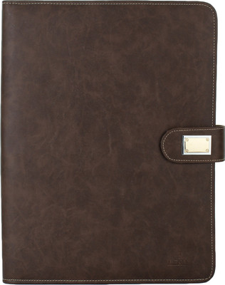 

Leana Regular Planner/Organizer(Handcrafted Gift Set, Dark Brown)