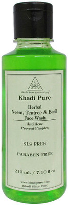 

Khadi Pure Herbal Neem, Teatree and Basil Face Wash SLS-Paraben Free Face Wash(210 ml)