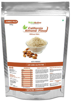 

NutroActive California Almond Flour Without Skin 900 gm Jumbo pack(900 g)