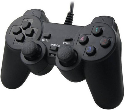 

Etake 2 Way Vibration PC USB Controller GamingPad Gamepad(Black, For PC)