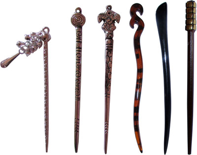 

GUJRAT Combo of Multi Color Juda Sticks Bun Stick(Multicolor)